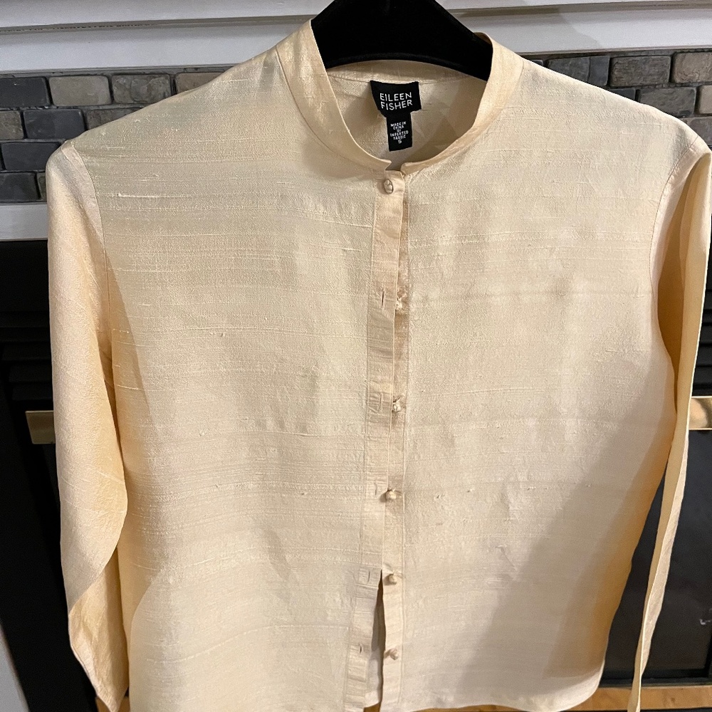 Eileen Fisher matching tank top with blouse
